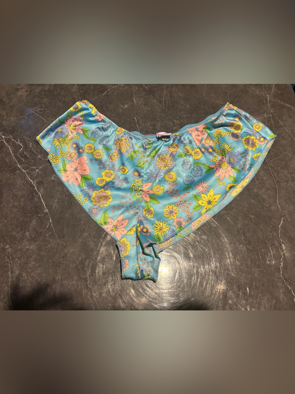 Savage X Fenty Floral High-Waist Bottoms - Blue, Pink, Yellow